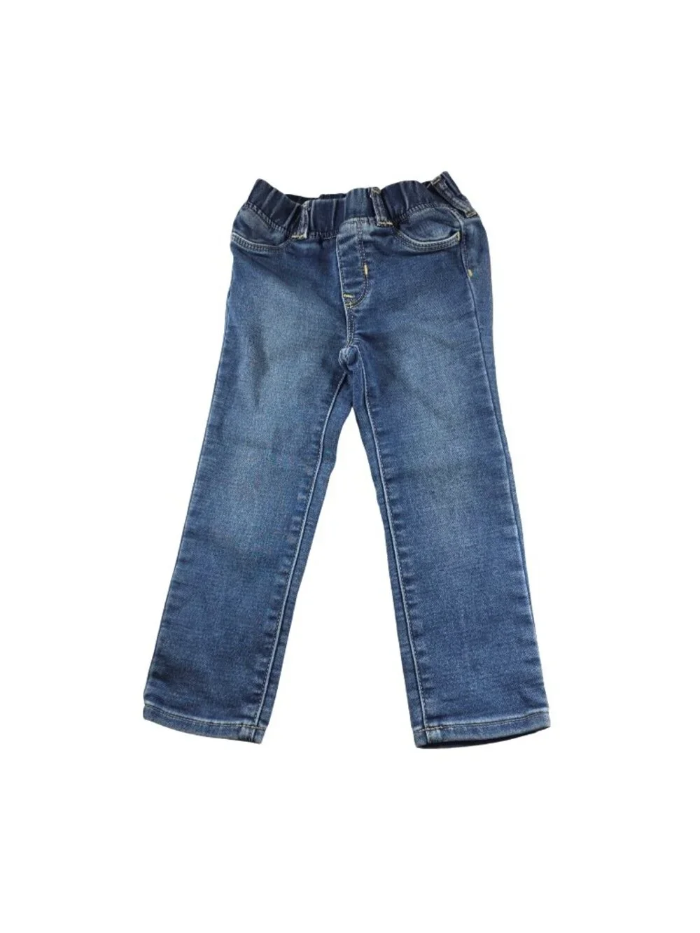 Gap Baby Girls Stretch Denim Jeggings 4T Elastic Waist Blue Casual Pants
